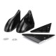 2Pcs Car 4Dr Manual Adjustable Spoon Style Side View Mirror EK For Honda Civic Sedan 1996-2000 2Pcs Car 4Dr Manual Adjustable Spoon Style Side View Mirror EK For Honda Civic Sedan 1996-2000