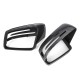 2Pcs Car Carbon Fiber Rearview Mirror Cover Caps for Mercedes W204 X204 W212 W221 C300 C218