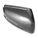 2Pcs Car Carbon Fiber Rearview Mirror Cover Caps for Mercedes W204 X204 W212 W221 C300 C218