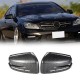 2Pcs Car Carbon Fiber Rearview Mirror Cover Caps for Mercedes W204 X204 W212 W221 C300 C218