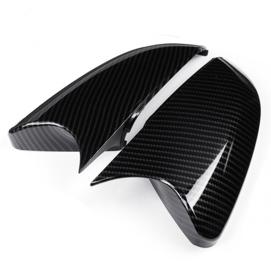 2Pcs Car Carbon Fiber Style Rear View Side Mirror Trim Cover Caps For Honda Civic 2016-18 2Pcs Car Carbon Fiber Style Rear View Side Mirror Trim Cover Caps For Honda Civic 2016-18