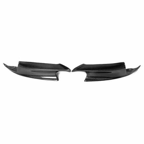 2Pcs Car Real Carbon Fiber Front Bumper Splitter Lip Left & Right For BMW E90 E92 E93 M3 2007-2013