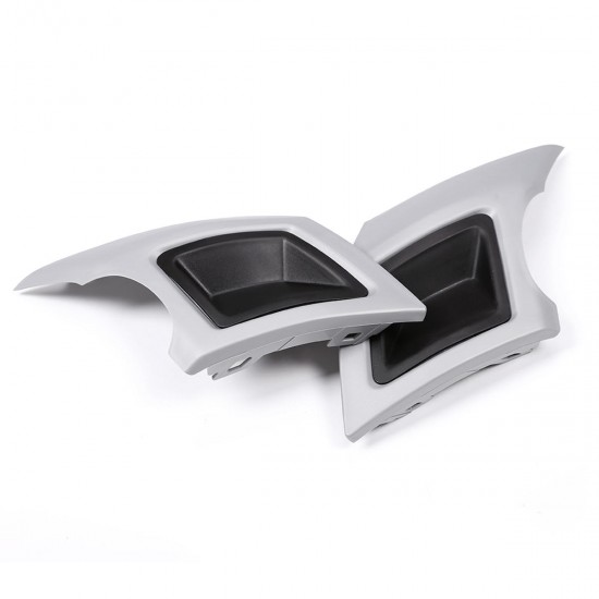 2Pcs Car Rear Bumper Exhaust Pipe Cover Trim Bumper Protector Gray Silver For Land Rover Discovery 2Pcs Car Rear Bumper Exhaust Pipe Cover Trim Bumper Protector Gray Silver For Land Rover Discovery