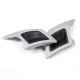 2Pcs Car Rear Bumper Exhaust Pipe Cover Trim Bumper Protector Gray Silver For Land Rover Discovery 2Pcs Car Rear Bumper Exhaust Pipe Cover Trim Bumper Protector Gray Silver For Land Rover Discovery