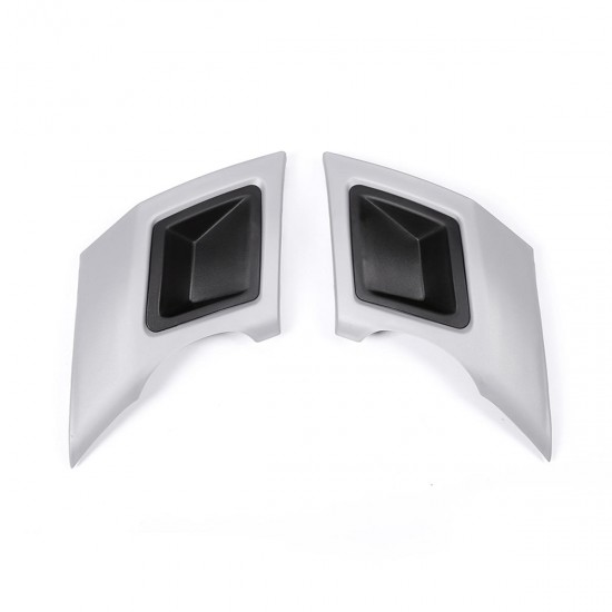 2Pcs Car Rear Bumper Exhaust Pipe Cover Trim Bumper Protector Gray Silver For Land Rover Discovery 2Pcs Car Rear Bumper Exhaust Pipe Cover Trim Bumper Protector Gray Silver For Land Rover Discovery
