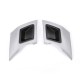 2Pcs Car Rear Bumper Exhaust Pipe Cover Trim Bumper Protector Gray Silver For Land Rover Discovery 2Pcs Car Rear Bumper Exhaust Pipe Cover Trim Bumper Protector Gray Silver For Land Rover Discovery