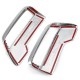 2Pcs Car Rear Exhaust Muffler End Pipe Cover For Peugeot 3008 5008 Allure 2017-2019 2Pcs Car Rear Exhaust Muffler End Pipe Cover For Peugeot 3008 5008 Allure 2017-2019