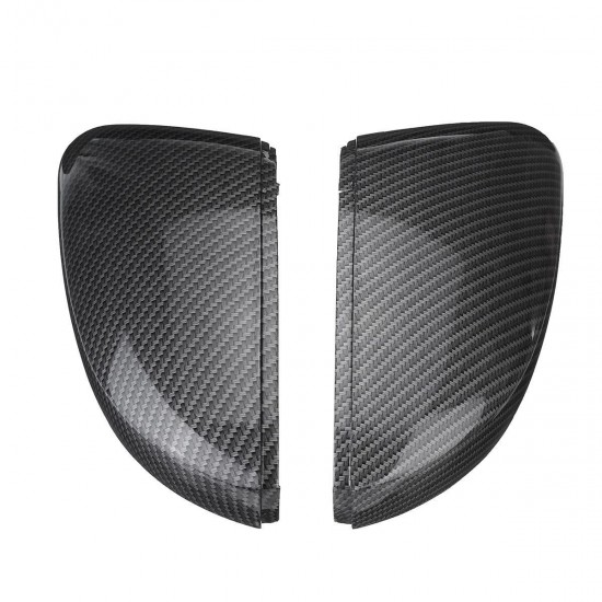 2Pcs Carbon Fiber Door Wing Caps Rearview Mirror Covers For VW Polo 6R 6C 2010-2017 2Pcs Carbon Fiber Door Wing Caps Rearview Mirror Covers For VW Polo 6R 6C 2010-2017