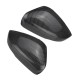 2Pcs Carbon Fiber Door Wing Caps Rearview Mirror Covers For VW Polo 6R 6C 2010-2017