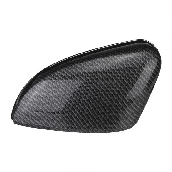 2Pcs Carbon Fiber Door Wing Caps Rearview Mirror Covers For VW Polo 6R 6C 2010-2017 2Pcs Carbon Fiber Door Wing Caps Rearview Mirror Covers For VW Polo 6R 6C 2010-2017