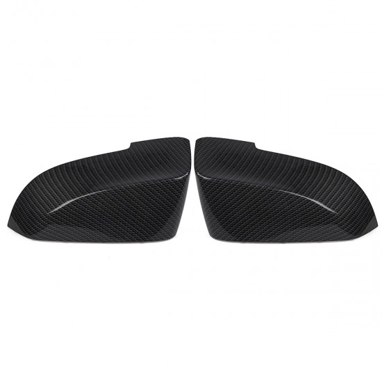 2Pcs Carbon Fiber Side Wing Rear View Mirror Covers Caps For BMW F10 F11 2014-2017 2Pcs Carbon Fiber Side Wing Rear View Mirror Covers Caps For BMW F10 F11 2014-2017