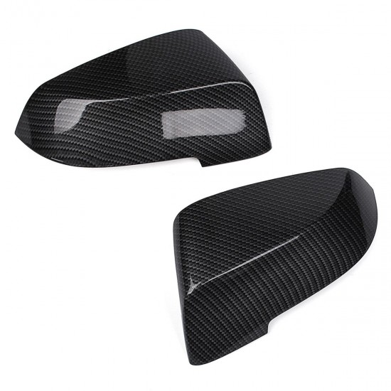 2Pcs Carbon Fiber Side Wing Rear View Mirror Covers Caps For BMW F10 F11 2014-2017 2Pcs Carbon Fiber Side Wing Rear View Mirror Covers Caps For BMW F10 F11 2014-2017