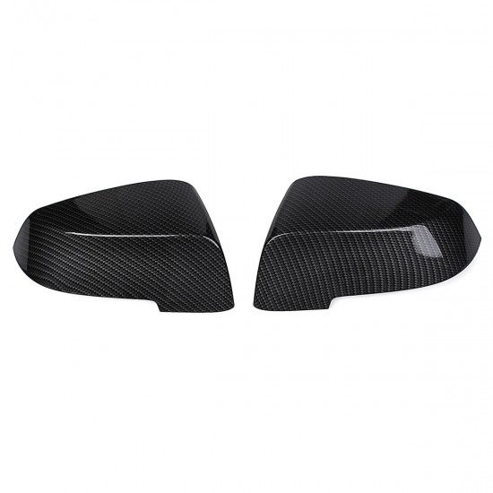 2Pcs Carbon Fiber Side Wing Rear View Mirror Covers Caps For BMW F10 F11 2014-2017 2Pcs Carbon Fiber Side Wing Rear View Mirror Covers Caps For BMW F10 F11 2014-2017