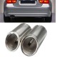 2Pcs Muffler Exhaust Tailpipe Tip Chrome for BMW E90 E92 325 3 Series 06-10 2Pcs Muffler Exhaust Tailpipe Tip Chrome for BMW E90 E92 325 3 Series 06-10