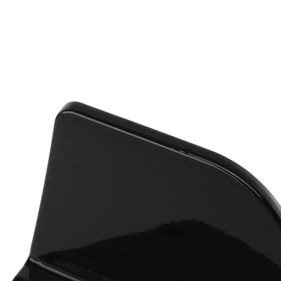 2Pcs Universal Anti-Scratch Car Rear Bumper Lip Wrap Angle Splitters Glossy Black