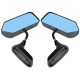 2Pcs Universal F1 Style Car Side Mirror Wing Mirrors Carbon Fiber Look