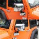 2pcs Chrome Car Rear View Mirrors Shell Trims for Jeep Wrangler JK 07-16