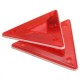 2pcs Triangular Side Red Reflectors For Car Truck Van Trailers Caravans Lorry Bus 2pcs Triangular Side Red Reflectors For Car Truck Van Trailers Caravans Lorry Bus