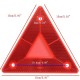 2pcs Triangular Side Red Reflectors For Car Truck Van Trailers Caravans Lorry Bus