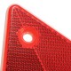 2pcs Triangular Side Red Reflectors For Car Truck Van Trailers Caravans Lorry Bus