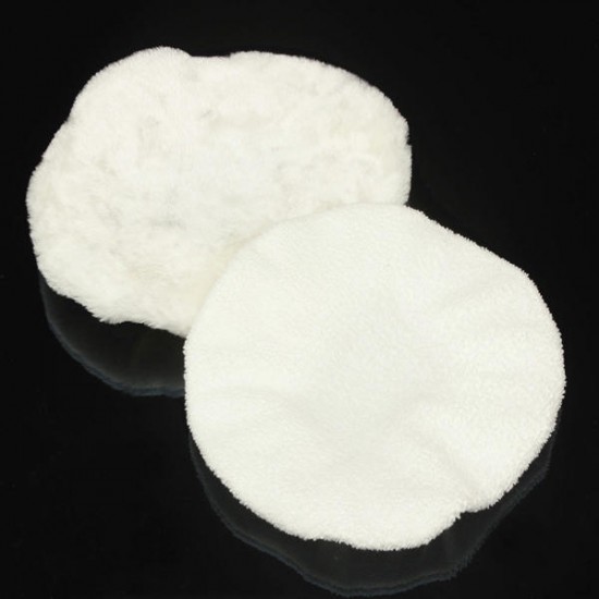 2pcs Waxing Polishing Cover Pad Sponge Car Polisher Soft Clear White Surface