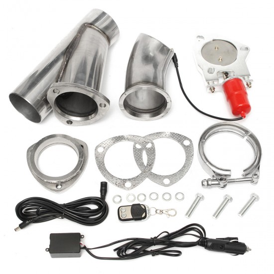 3 Inch Electric Exhaust Valve Catback Down Pipe Systems Kit Remote Intelligent E-Cut 3 Inch Electric Exhaust Valve Catback Down Pipe Systems Kit Remote Intelligent E-Cut