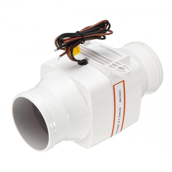 3 Inch In Line Air Blower Boat Bilge Engine Galley Marine Ventilation Fan 12V 130CFM 3 Inch In Line Air Blower Boat Bilge Engine Galley Marine Ventilation Fan 12V 130CFM