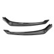 3 PCS Gloss Black Front Bumper Spoiler Lip Cover For Hyundai Elantra 2017-2018