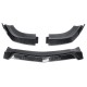 3PCS Carbon Fiber Color Front Bumper Lip Spoiler Cover Trim For Mercedes-Benz W204 2008-2014