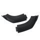 3PCS Matte Black Front Bumper Lip Spoiler Cover Trim For Mercedes-Benz W204 2008-2014