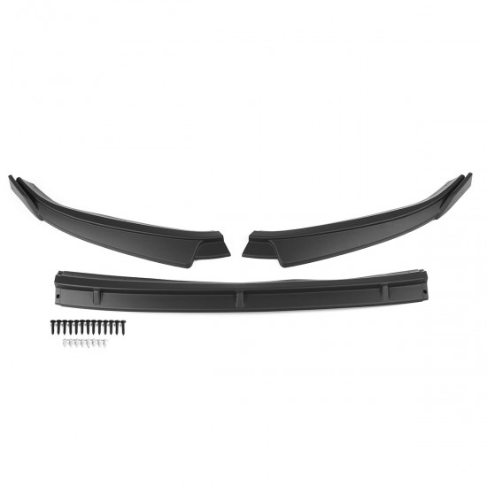 3PCS Matte Black Front Bumper Lip Spoiler Trim For Volkswagen VW Golf MK7.5 2018-2019 3PCS Matte Black Front Bumper Lip Spoiler Trim For Volkswagen VW Golf MK7.5 2018-2019