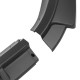 3PCS Matte Black Front Bumper Lip Spoiler Trim For Volkswagen VW Golf MK7.5 2018-2019 3PCS Matte Black Front Bumper Lip Spoiler Trim For Volkswagen VW Golf MK7.5 2018-2019