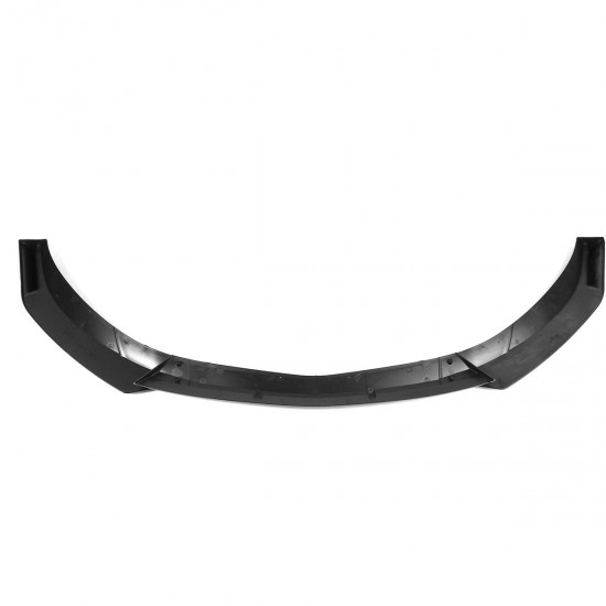 3Pcs Car Matte Black Front Bumper Lip Spoiler Protector Cover Trim For Mercedes CLA-Class W117 2016-2020