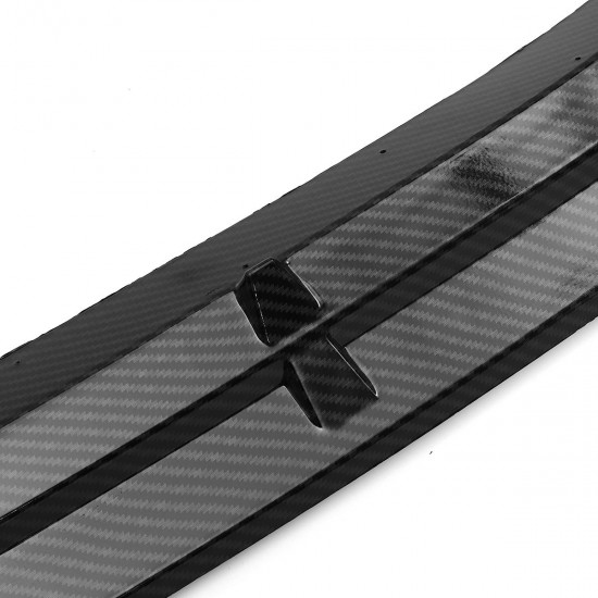 3Pcs Carbon Fiber Front Bumper Protector Lip Spoiler Covers Trim For Mercedes Vito 2015-2019