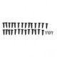 3Pcs Carbon Fiber Front Bumper Protector Lip Spoiler Covers Trim For Mercedes Vito 2015-2019 3Pcs Carbon Fiber Front Bumper Protector Lip Spoiler Covers Trim For Mercedes Vito 2015-2019