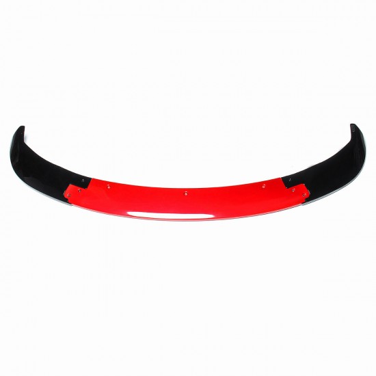3Pcs Gloss Black Red ABS Front Bumper Lip Protector Spoiler For Tesla Model 3 2017-2019 3Pcs Gloss Black Red ABS Front Bumper Lip Protector Spoiler For Tesla Model 3 2017-2019