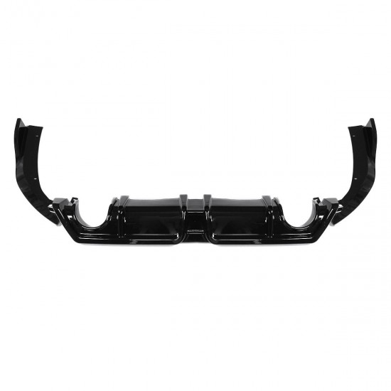 3Pcs Glossy Black Car Rear Bumper Diffuser For Honda Civic 2016-2019 3Pcs Glossy Black Car Rear Bumper Diffuser For Honda Civic 2016-2019