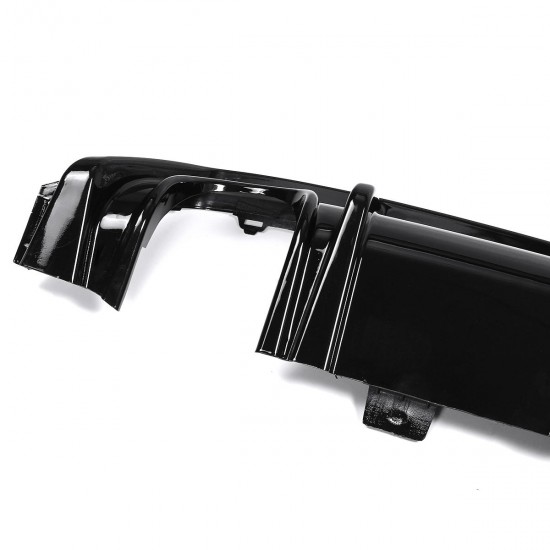 3Pcs Glossy Black Car Rear Bumper Diffuser For Honda Civic 2016-2019