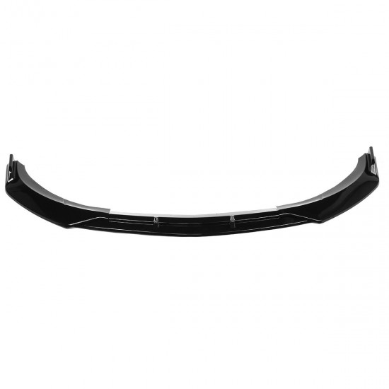 3Pcs Glossy Black Front Bumper Protector Lip Spoiler Covers Trim For Mercedes Benz CLA-Class W117 2016-2020 3Pcs Glossy Black Front Bumper Protector Lip Spoiler Covers Trim For Mercedes Benz CLA-Class W117 2016-2020
