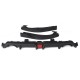 3Pcs Matte Black Car Rear Bumper Diffuser For Honda Civic 2016-2019 3Pcs Matte Black Car Rear Bumper Diffuser For Honda Civic 2016-2019