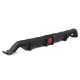 3Pcs Matte Black Car Rear Bumper Diffuser For Honda Civic 2016-2019 3Pcs Matte Black Car Rear Bumper Diffuser For Honda Civic 2016-2019