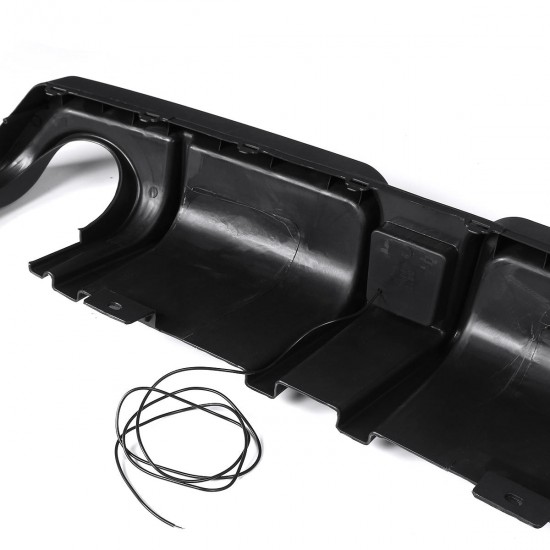 3Pcs Matte Black Car Rear Bumper Diffuser For Honda Civic 2016-2019 3Pcs Matte Black Car Rear Bumper Diffuser For Honda Civic 2016-2019