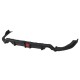 3Pcs Matte Black Car Rear Bumper Diffuser For Honda Civic 2016-2019 3Pcs Matte Black Car Rear Bumper Diffuser For Honda Civic 2016-2019
