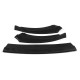 3Pcs Matte Black Front Bumper Lip Spoiler Splitter Matte Black For Dodge Charger SRT 2015-2019