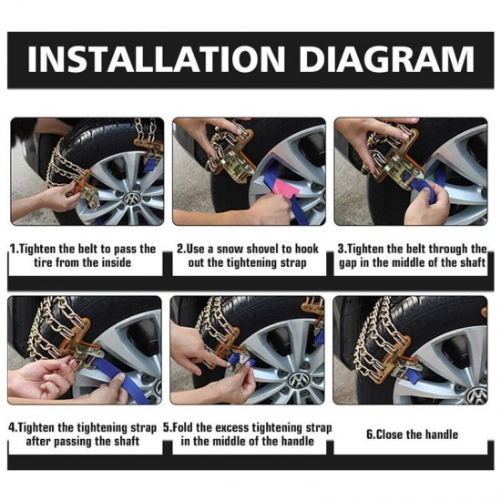 3X Universal Steel Truck Car Wheels Tyre Tire Snow Ice Chains Belt Winter Anti-skid Vehicles SUV Wheel Chain Mud Road Safe 3X Universal Steel Truck Car Wheels Tyre Tire Snow Ice Chains Belt Winter Anti-skid Vehicles SUV Wheel Chain Mud Road Safe