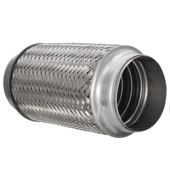 3x8 Inch Flex Pipe Exhaust Stainless Steel Double Braid Heavy Duty Coupling Tube 3x8 Inch Flex Pipe Exhaust Stainless Steel Double Braid Heavy Duty Coupling Tube