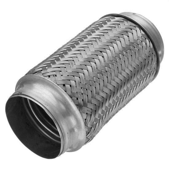 3x8 Inch Flex Pipe Exhaust Stainless Steel Double Braid Heavy Duty Coupling Tube 3x8 Inch Flex Pipe Exhaust Stainless Steel Double Braid Heavy Duty Coupling Tube