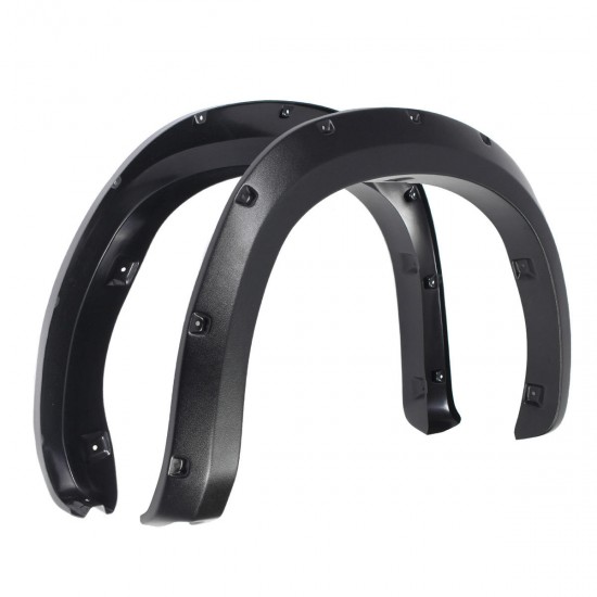 4PCS Front+Rear Wheel Fender Flares with Pocket Rivet Black For Toyota Tundra 2007-2013 4PCS Front+Rear Wheel Fender Flares with Pocket Rivet Black For Toyota Tundra 2007-2013