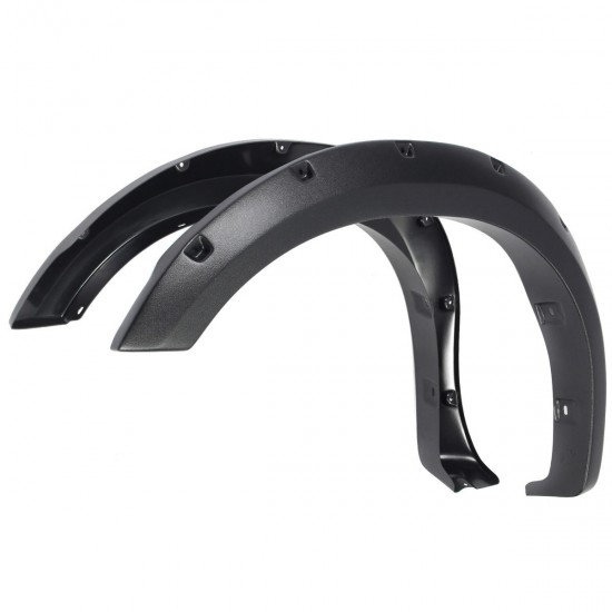 4PCS Front+Rear Wheel Fender Flares with Pocket Rivet Black For Toyota Tundra 2007-2013 4PCS Front+Rear Wheel Fender Flares with Pocket Rivet Black For Toyota Tundra 2007-2013