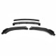 4PCS Matte Black Front Bumper Lip Body Kit Spoiler For Honda Civic Sedan 2016-2018 4PCS Matte Black Front Bumper Lip Body Kit Spoiler For Honda Civic Sedan 2016-2018
